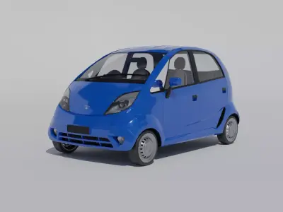 Car model Tata Nano 2008 Free low-poly 3D model