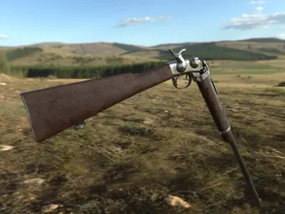 Smith Carabine Low-poly 3D model