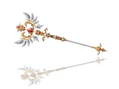 Royal Guard Scepter Low-poly 3D model