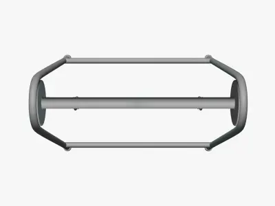 Basic Display Stand - Geometry Only No Textures No Materials 3D model