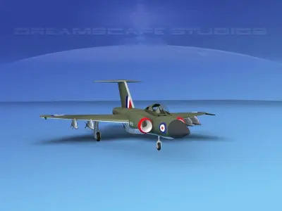 Gloster F-9 Javelin V05 3D model