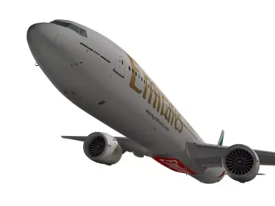 Boeing 777-300ER Emirates 3D model