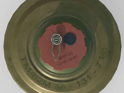 Mine TM-62M Low-poly 3D model