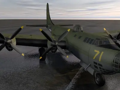 Douglas XB-19A Behemoth 3D model