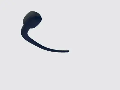 Microphone Headset Low-poly 3D model