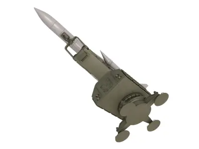 S-200 missile system 3D model