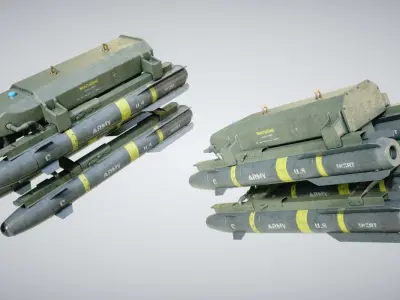 Hellfire Missile Launcher 3D model