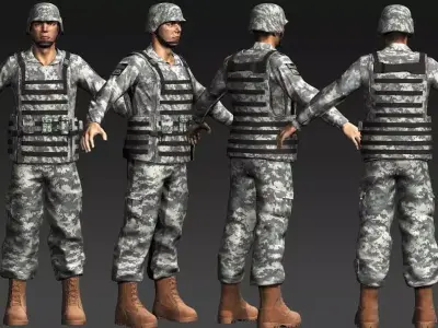 Daniel Military Cloth 3D model