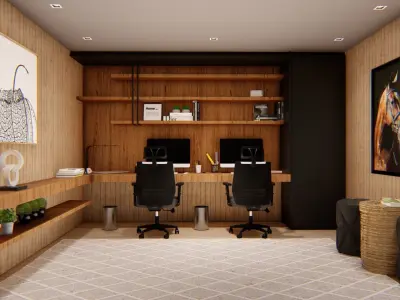 GARDEN ROOM - GARDEN OFFICE - Sketchup Lumion Free 3D model