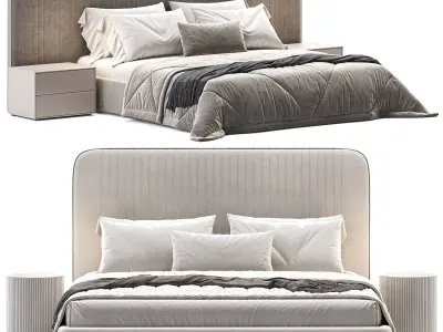 Laskasas Bed By Mobilicasa Low-poly 3D model