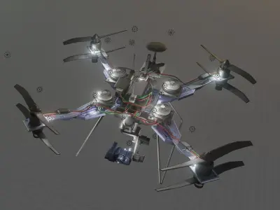 Long Range Drone Anatomy Design 3D model