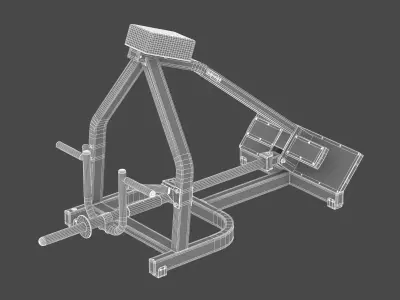 Technogym Plate Loaded T Bar Row Pure 3D model