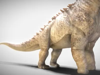 Alamosaurus The Titan of North America Low-poly 3D model