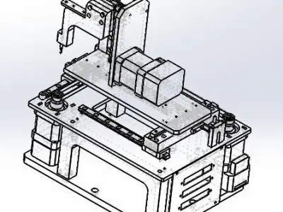 Three axis belt drive mobile platform 3D model