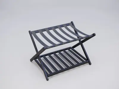 Suitcase stand Low-poly 3D model