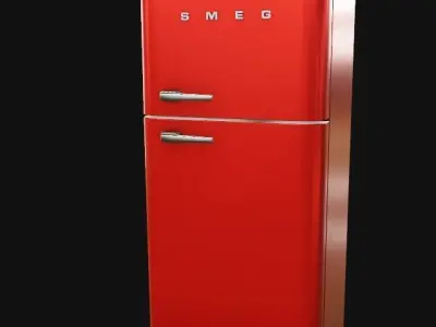 Fridge SMEG  Low-poly 3D model