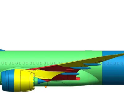 141121-9 Model kit Boeing 787-9 Trent Up 3D print model