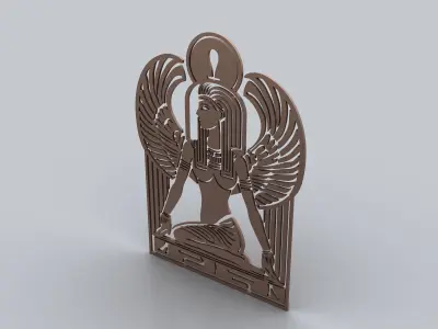 Egyptian Symbols - 058 - Topology Low-poly 3D model
