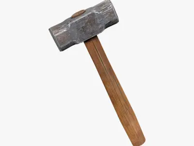 Hammer PBR Low-poly 3D model