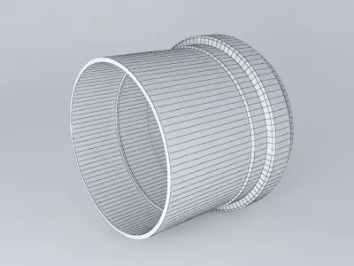 Simple PVC glove 75 mm for Sewage 3D model