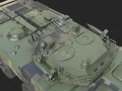 4 coatings of PLA Army ZBL09 ZBL-09 Infantry Fighting Vehicle Low-poly 3D model