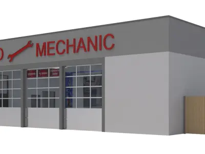 Retail-007 Auto Service 3D model