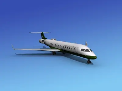 Bombardier CRJ700 Mesa Air Charter 3D model