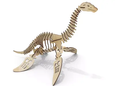 Plesiosaurio - rompecabezas 3D puzzle 3D print model
