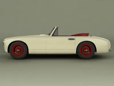 Aston Martin DB2 4 mk1 drophead cabrio 3D model