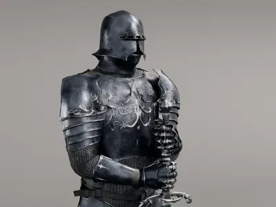 Grim Knight 3D model