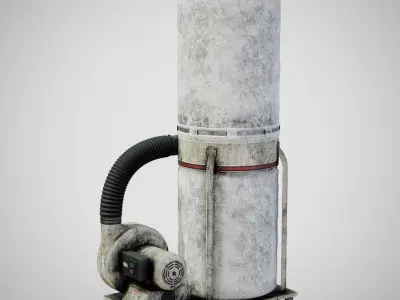 Sawdust Collector - JET 01 Dirty Low-poly 3D model