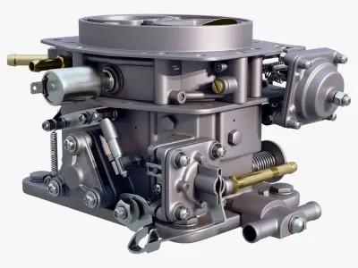 Classic Carburetor Fuel System M1 3D model