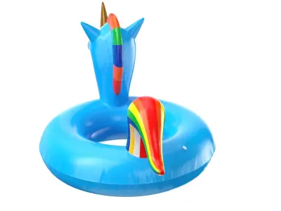 Five Detailed Pool Toys 3D model