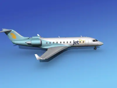Canadair CRJ200 JetLite 3D model
