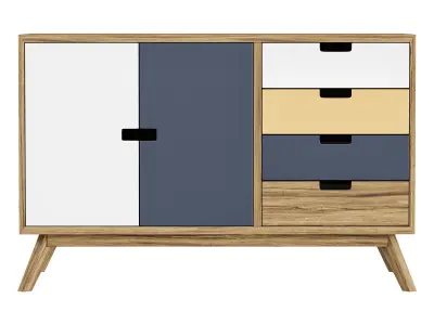 Nordic chest of drawers Free 3D model