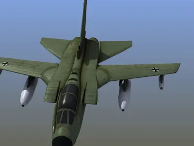 Tornado Strike Aircraft Low-poly 3D model