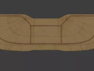 Hazerfen Kanadi ve Sapkasi Mounted Wing with Protection Helmet Low-poly 3D model