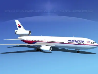 Douglas DC-10 Malaysia 3D model