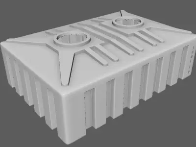 Loft water tank 3D model