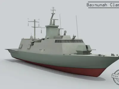3D Baynunah class ship 3D model