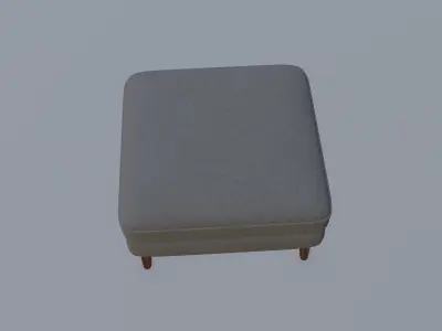 Burrow Nomad Ottoman Free low-poly 3D model
