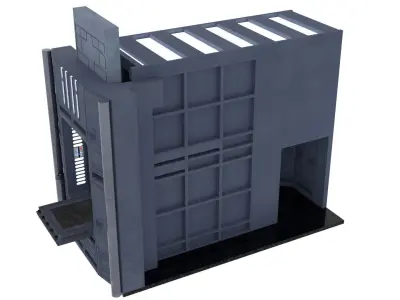 Set 2b - Death Star Extention Bridge Hallway 1-6 Scale 3D Model Pack purchase