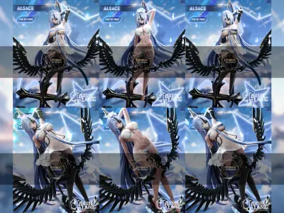 Alsace from Azur Lane Commercial Package 3D print model