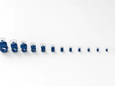 Gate Valve Handwheel Water DN40 to DN500 3D model