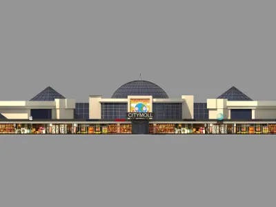 Mall Shopping Center Retail Store 3D model
