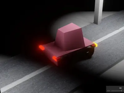 Car animation For Free Free low-poly 3D model