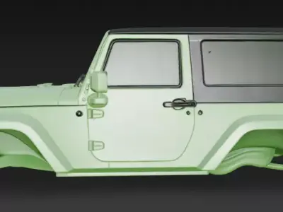 jeep upper body 3D model