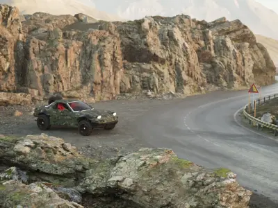 Mazda RX-7 Camo 3D model