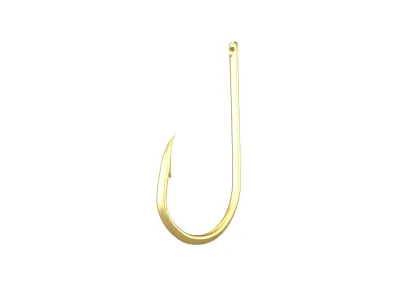 Fishing Hook v1 003 Low-poly 3D model