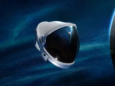 Space Helmet Low-poly 3D model purchase